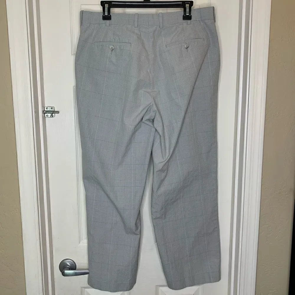 Perry Ellis Gray Thin Striped Pants